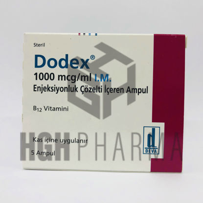 Picture of Dodex 1000 mcg/ml 1ml 5 Amp