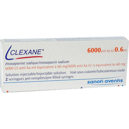 Picture of Clexane 6000 Anti Xa 2x0.6ml Inj