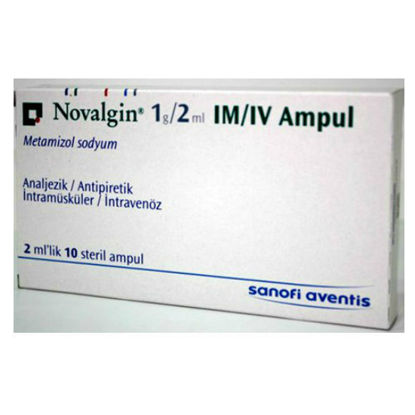 Picture of Novalgin IM/IV 1000mg/2ml 10 Amp