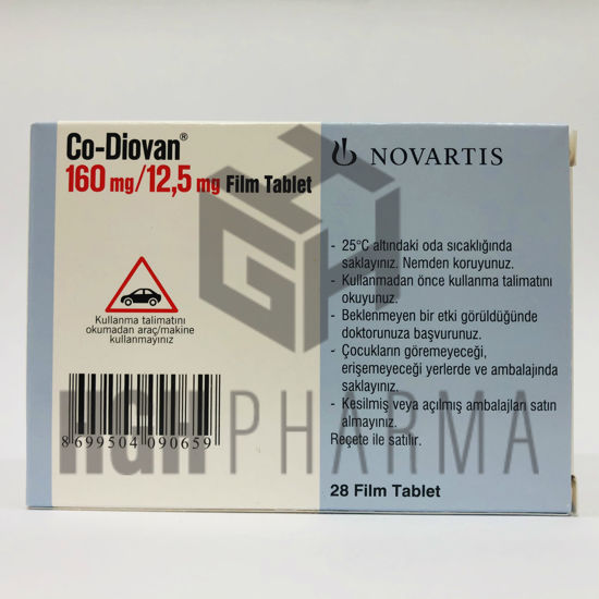 Picture of Co-Diovan 160/12,5mg 28 Tab