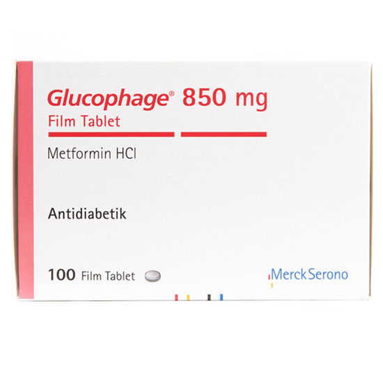 Picture of Glucophage 850mg 100 Tablet