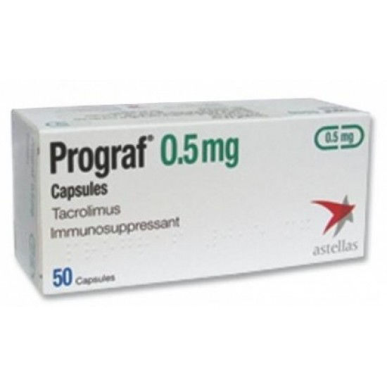 Picture of Prograf 0.5mg 50 Capsules