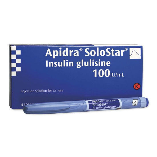 Picture of Apidra SoloStar 100IU 3ml-5 Pens